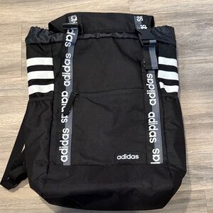 Adidas Black and White Men's Backpack